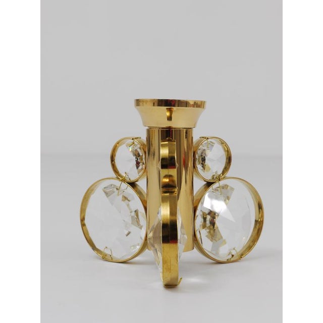 Brass and Crystal Candleholders from Palwa, 1970s, Set of 6 For Sale - Image 6 of 18