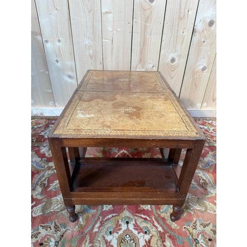 Brown English-Style Library Step Stool For Sale - Image 8 of 11