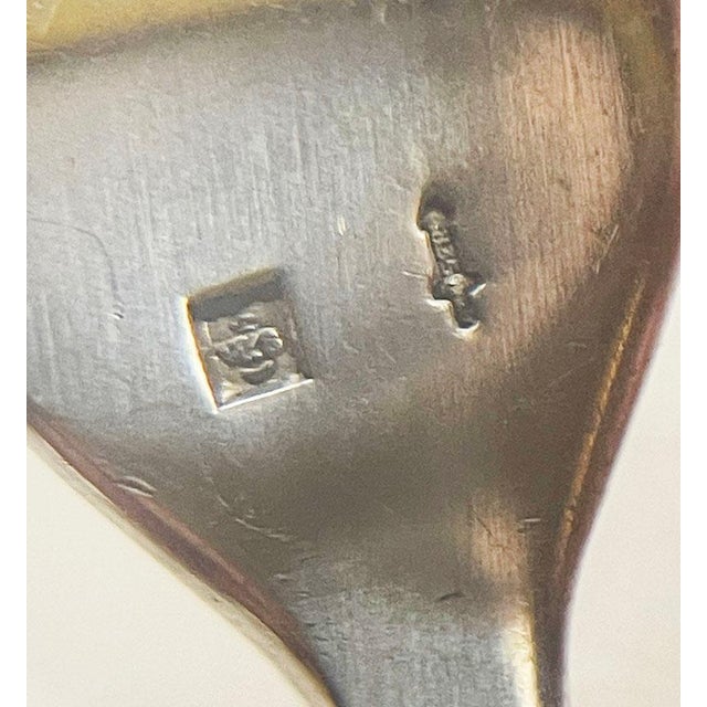 Dutch Silver Pastry Forks attributed to Gustav Beran for Van Kempen & Begeer, 1960s, Set of 12 For Sale - Image 3 of 5