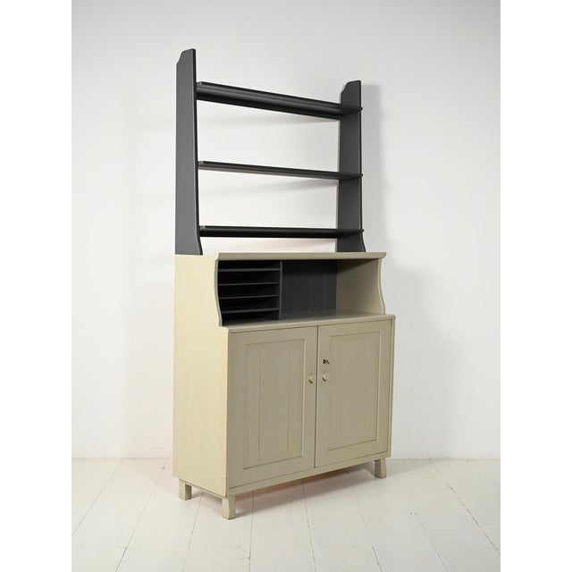 1950s Visingsö Cabinet with Open Shelves by Carl Malmsten for Svensk Fur, 1950s For Sale - Image 5 of 10