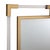 Contemporary New Gold W/ Acrylic Bars Mirror For Sale - Image 3 of 5