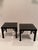 Black Tooled Leather & Gold Embossed End Tables- A Pair For Sale - Image 9 of 9