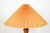 Vintage French Wood Baluster Table Lamps with Pleated Orange Shades, 1960s, Set of 2 For Sale - Image 11 of 13