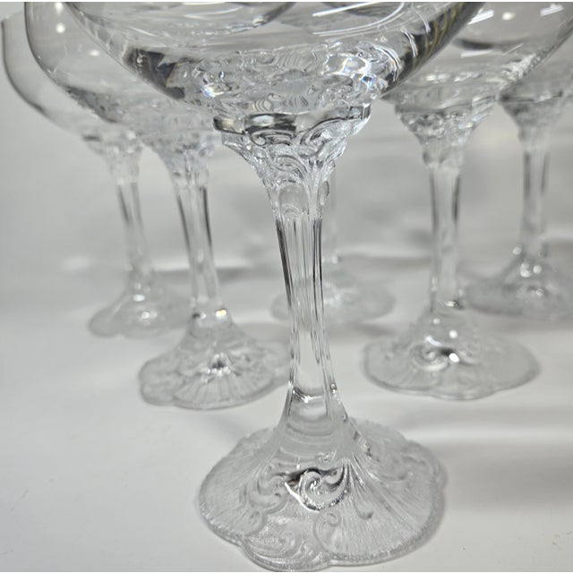 1970s Art Nouveau Rosenthal Champagne Coupes- Set of Six For Sale - Image 12 of 15