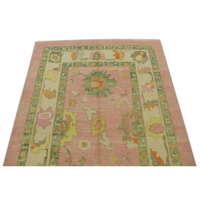 Turkish Modern Turkish Oushak Rug 5'2" x 7'2" For Sale - Image 3 of 6