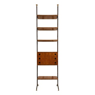 Teak Floor-to-Ceiling Bookcase, 1960s For Sale