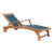 Kamson Sunlounger - Natural/Navy For Sale