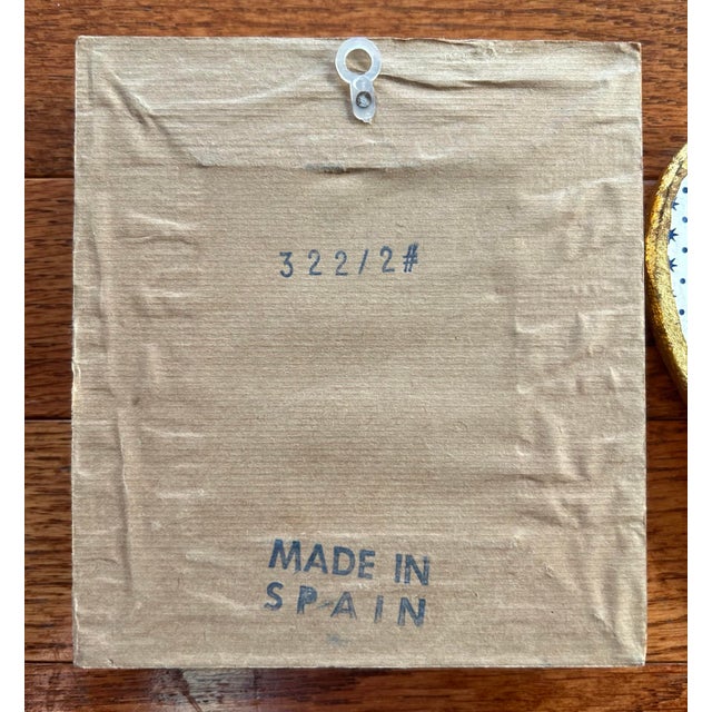 Glass Vintage Set of Three Miniature Gold Framed Mirrors Heart and Square Shaped For Sale - Image 7 of 10