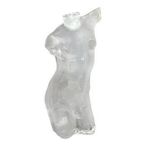 Late 20th Century Signed De Stefano Acrylic Male Nude Sculpture, Numbered 2/160