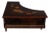1950s Large Italian Floral Marquetry Piano Shaped Music Jewelry Box - Plays "Torna a Surriento" For Sale