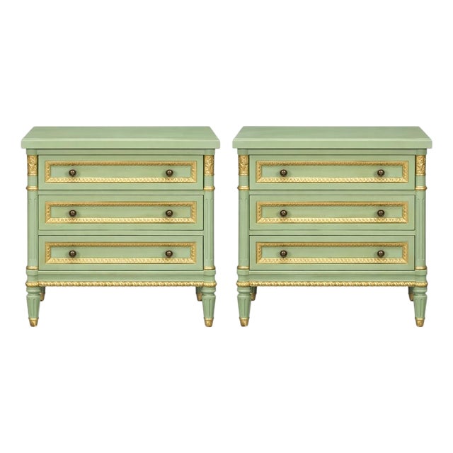French Louis XVI Style Painted Chests / Commodes / Tables Att. To Julia Gray For Sale