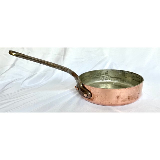 Williams-Sonoma 1950s Williams Sonoma Vintage Copper Saute Pan For Sale - Image 4 of 11