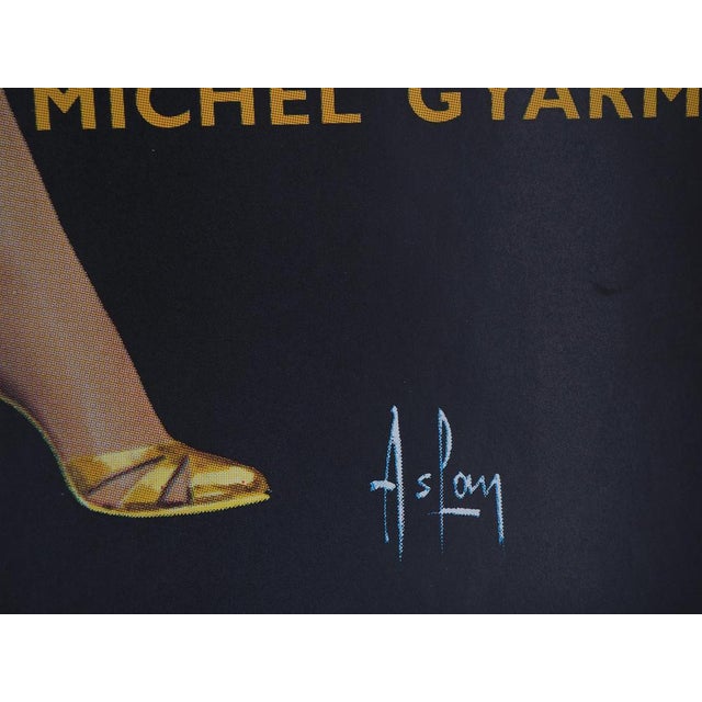 Paper Large Original Folies Bergères I Adore You Poster by Aslan For Sale - Image 7 of 9