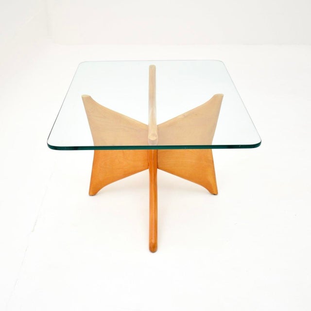 1960s Vintage Italian Satinwood Side Table, 1960s For Sale - Image 5 of 9