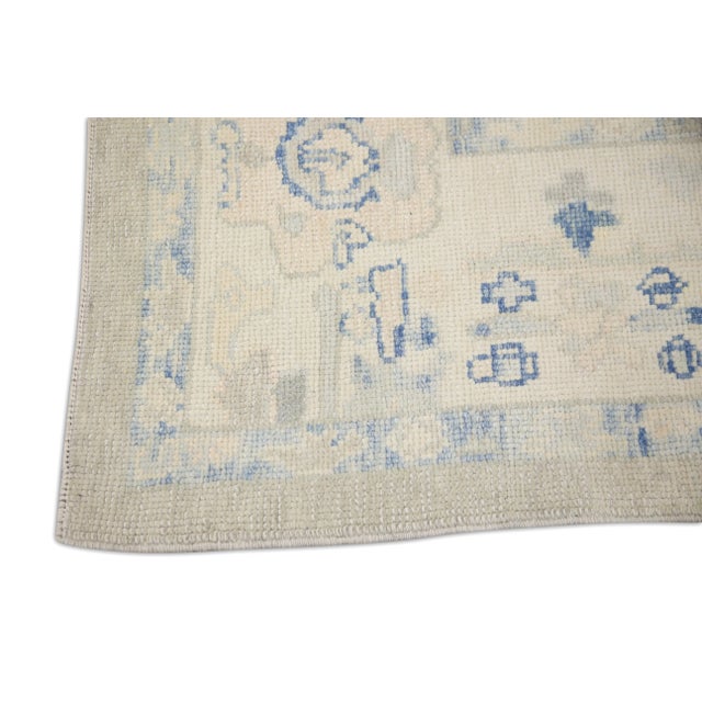 Modern Turkish Oushak Rug 6'1" x 8'9" For Sale - Image 4 of 7