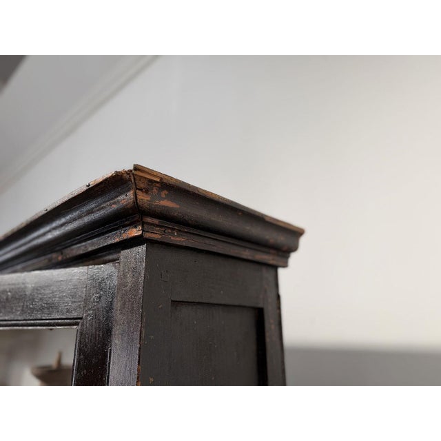 Wood Antique Fir Wood Bookcase, 1890s For Sale - Image 7 of 10