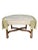 Wood Kreiss Foot Stool or Ottoman With Rose Tarlow Striped Velvet Fabric For Sale - Image 7 of 10