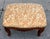 Fortuny Antique Louis XV French Provincial Footstool With Fortuny Seat For Sale - Image 4 of 7
