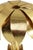 Matthew Izzo Home Palmy Iron Palm Tree Gold Leaf Candle Holder on White Marble Base For Sale In New York - Image 6 of 6