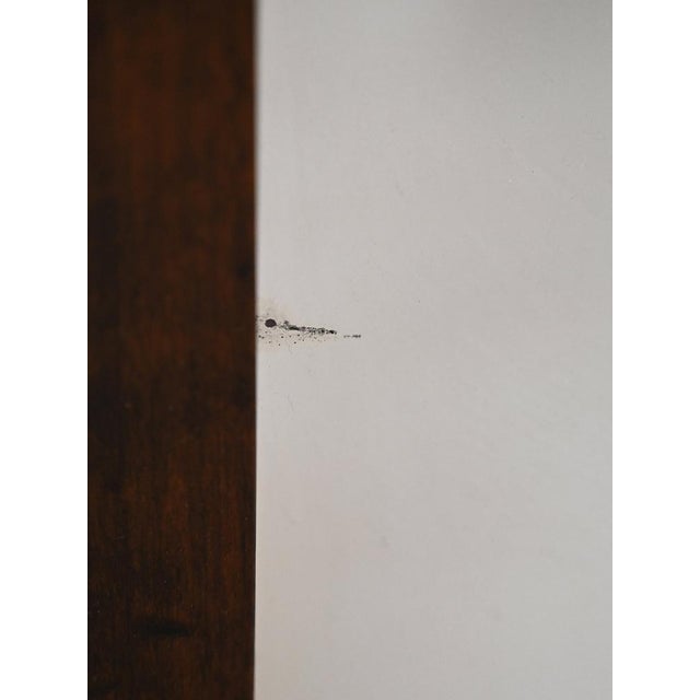 Scandinavian Mirror with Wooden Frame, 1960s For Sale - Image 3 of 7