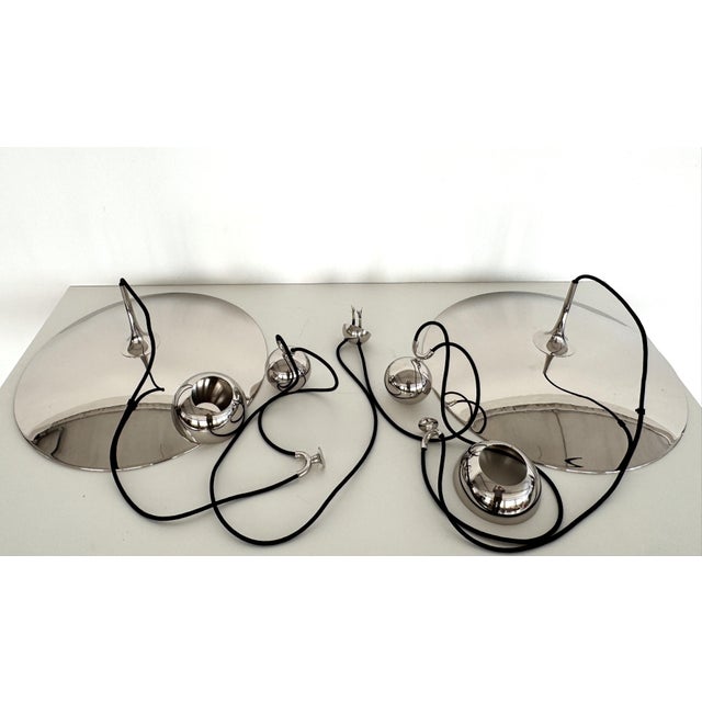 Metal Onos 55 Double Pull Pendant with Counter Weights in Nickel by Florian Schulz, 2010s For Sale - Image 7 of 14