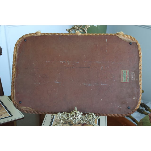 Vintage SeaCraft Solid Mahogany Stamford Harbor Nautical Chart Tray For Sale - Image 18 of 18
