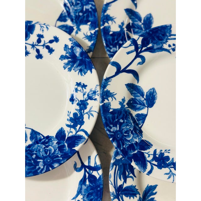 Ceramic Set of Six Royal Stanford Dinner Plates in Blue and White For Sale - Image 7 of 8