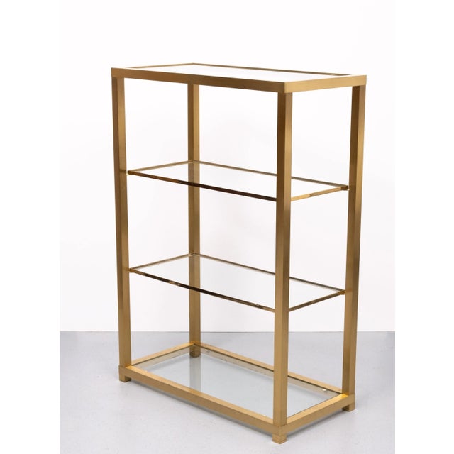 Brass and Glass Shelf, Italy, 1978 For Sale - Image 9 of 10