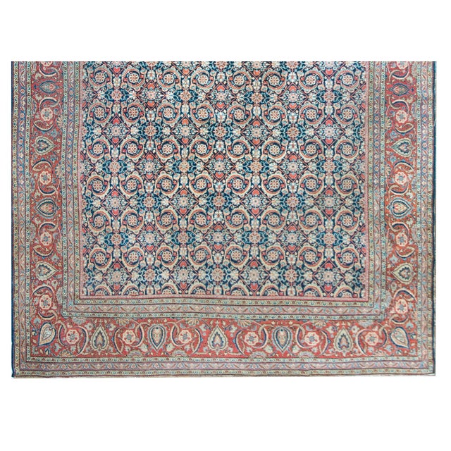 Early 20th Century Persian Kashan Rug For Sale - Image 12 of 15