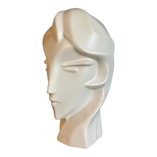 Post Modern Art Deco Bust Harris Potteries For Sale