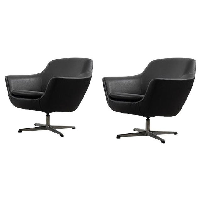 Set of Scandinavian Vintage Swivel Chairs, 1970s For Sale - Image 18 of 18