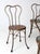 Early 20th Century Art Nouveau Iron Bistro Chairs, Set of 3 For Sale - Image 17 of 18