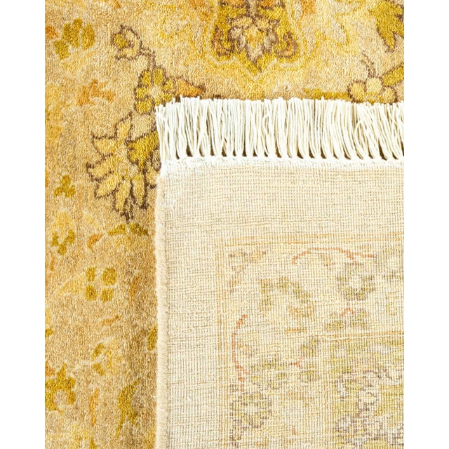2000 - 2009 Mogul, One-of-a-Kind Hand-Knotted Area Rug in Ivory, 8' 2" x 9' 10" For Sale - Image 5 of 8