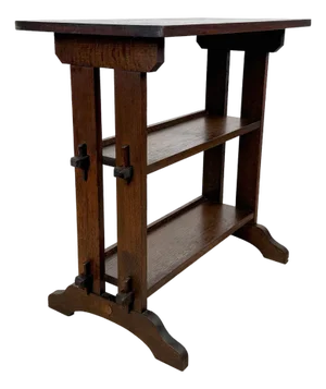 Antique Roycroft Arts & Crafts Little Journeys Quartersawn Oak Bookshelf