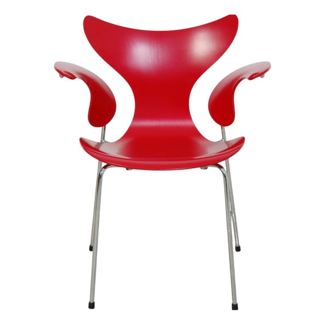 Red 3208 Lily Armchair by Arne Jacobsen, 2007 For Sale