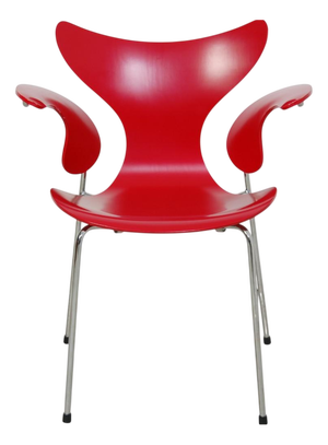 Red 3208 Lily Armchair by Arne Jacobsen, 2007