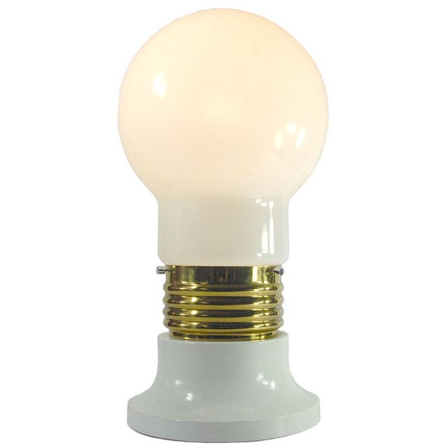 Large Postmodern Italian Glass Bulb Table Lamp, Italy, 1970s For Sale - Image 9 of 9