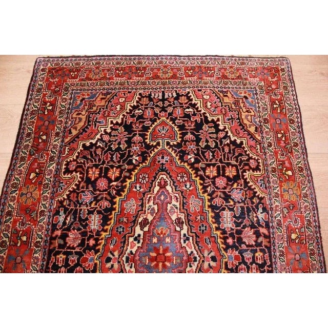 Middle Eastern Hand-Knotted Saroug Rug For Sale - Image 3 of 11