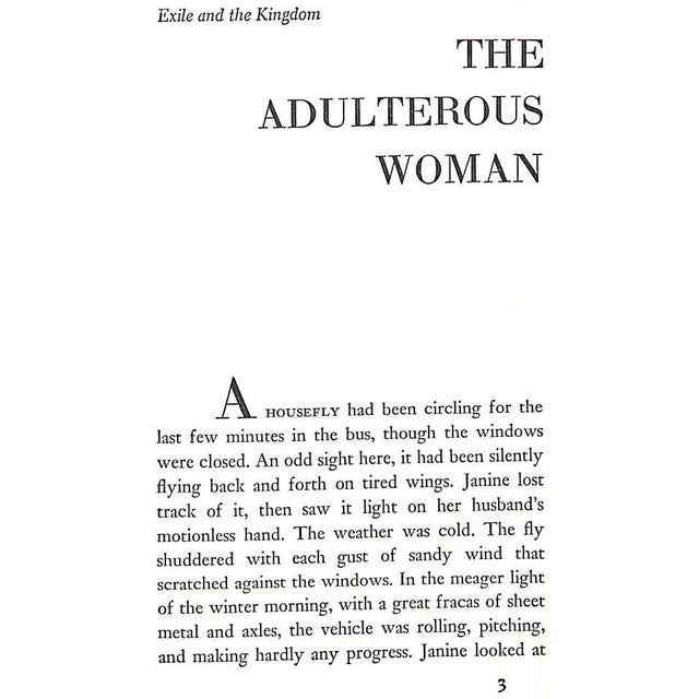 1950s "Exile and the Kingdom" 1958 Camus, Albert For Sale - Image 5 of 5