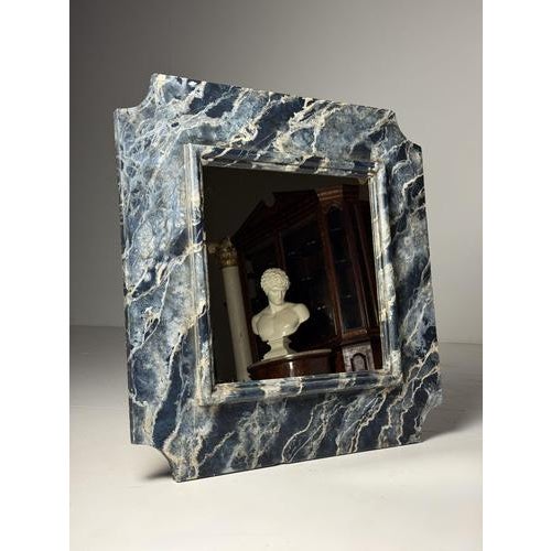 Large size. Faux Marble frame. This is a technique used to imitate marble with paint. In this case, it's a great success...