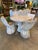 Mid 20th Century Mid 20th Century Faux Bois Garden Table and Chairs Set, 5 Pieces For Sale - Image 5 of 12