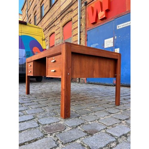 Double Teak Desk by Erik Brouer for Brouer Møbelfabrik For Sale - Image 3 of 11