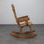Mid-Century Modern Brutalist Rocking Chair in Oak attributed to De Puydt, 1970s For Sale - Image 3 of 9