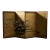 Vintage Japanese 4-Panel Byobu Flower Cart Hand Signed Painted Folding Screen For Sale