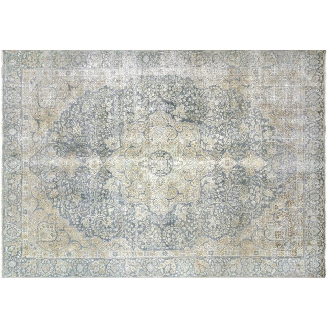 Textile 1940s Persian Tabriz Rug For Sale - Image 7 of 7