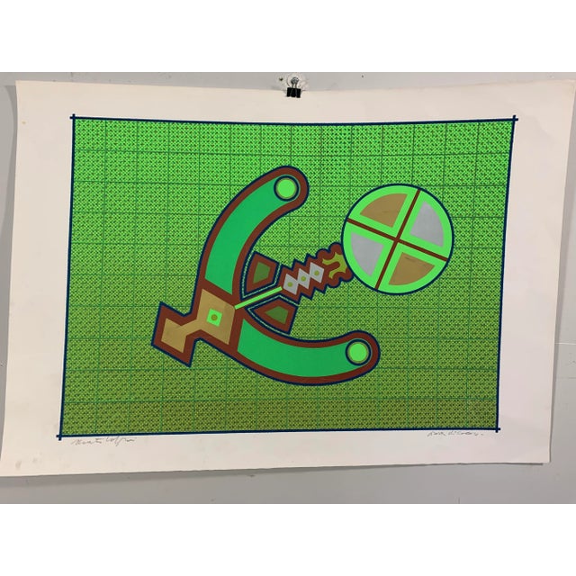 Try color with material contribution in blue felt. Next will be a multiple of 100 lithographic, Milan 1970. This piece has...