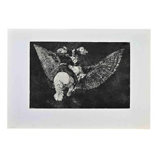 Francisco Goya, Disparate Volante, Etching, 1864 For Sale