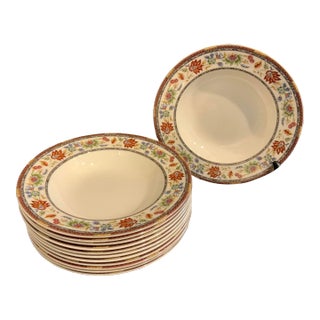 1990s Queen’s “Indian Tree” Dining Bowls - Set of 12 For Sale