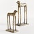 Abstracted, but still rather lifelike. This pair of hounds make great company. Set on a desk or arrange in a bookshelf....