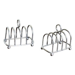 Silver Toast Racks Chester, 1904, Set of 2 For Sale